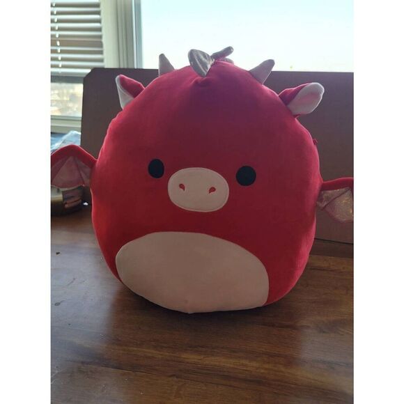 Squishmallows Baiden the Red dragon Kelly Toy 12in Valentines Day gift soft